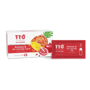 TTO THERMAL CLAY MASK PINEAPPLE & POMEGRANATE SEED OIL12 PCS/BOX