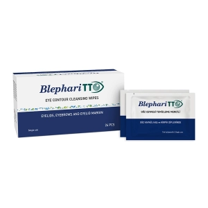 TOALLITAS LIMPIADORAS PARA EL CONTORNO DE OJOS BLEPHARITTO 24 PIEZAS / CAJA